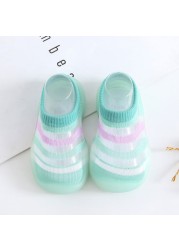 Children's Sock Shoes Summer Hollow Out Cartoon Anti-Skidding Baby Girl Outdoor Shoes Baby Boys Shoes First Walking Shoes 2022