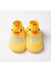 Children's Sock Shoes Summer Hollow Out Cartoon Anti-Skidding Baby Girl Outdoor Shoes Baby Boys Shoes First Walking Shoes 2022