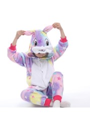 flannel unicorn for kids pajamas boys girls sleepwear children panda jumpsuit kids oneise for jumpsuit licorn