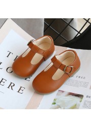 Girls Shiny Leather Bow Shoes Spring Autumn Solid Color Kids Princess Shoes Dance First Step Shoes SMG104