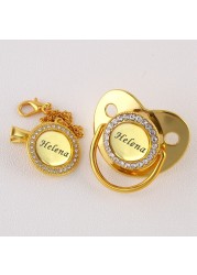 Premium BPA Free Baby Pacifier Personalized All Names Gold Buckle Baby Shower Gift 0-18 Months