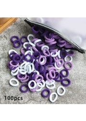 Baby Girl Little Hair Bands Toddler Children Headbands Colorful Elastic Hair Tie Nylon Scrunchie Hair Rope 50/100pcs Hair Accessories