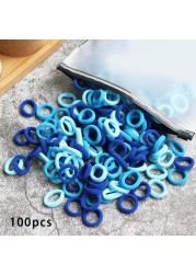 Baby Girl Little Hair Bands Toddler Children Headbands Colorful Elastic Hair Tie Nylon Scrunchie Hair Rope 50/100pcs Hair Accessories