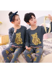 Boys Dinosaur Pajamas Children Sleepwear For 6 8 10 12 Years Kids Pajamas 100 Cotton Animal Cartoon Homewear Pajamas Suits