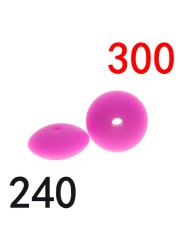 300pcs Silicone Flat Beads 12*6mm Chew Baby Teething Beads Lentil DIY Pacifier String Pearl Baby Toys Nurse Gift BPA Free