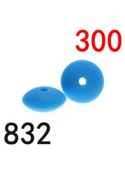 300pcs Silicone Flat Beads 12*6mm Chew Baby Teething Beads Lentil DIY Pacifier String Pearl Baby Toys Nurse Gift BPA Free