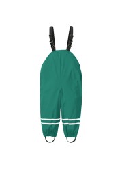 2~8 Years Kids Boys Girls Rain Overall Waterproof Baby Rain Pants Outdoor Sports Jumpsuit Clothes With Convex Baby Lining