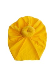 Baby Turban Top Knot Hat Baby Kids Boy Girl India Beanie Hat Lovely Soft Newborn Headwear Photography Props Accessories