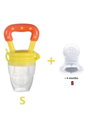 2 in 1 Baby Nibbler Pacifiers Feeder Cartoon Kids Fruit Food Feeding Nipples Safe Feeding Supplies Nipple Nipple