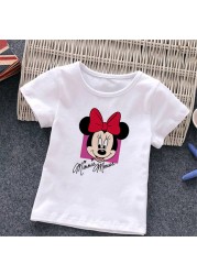 Baby Donald Duck T-shirt Cute Cartoon Print T-shirt Summer White O-Neck Short Sleeve Baby Boys Girls Clothes Baby Clothes