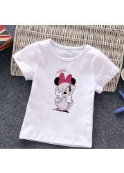 Baby Donald Duck T-shirt Cute Cartoon Print T-shirt Summer White O-Neck Short Sleeve Baby Boys Girls Clothes Baby Clothes