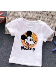 Baby Donald Duck T-shirt Cute Cartoon Print T-shirt Summer White O-Neck Short Sleeve Baby Boys Girls Clothes Baby Clothes