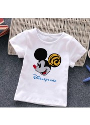 Baby Donald Duck T-shirt Cute Cartoon Print T-shirt Summer White O-Neck Short Sleeve Baby Boys Girls Clothes Baby Clothes