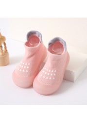 Newborn Baby Socks Shoes Boy Girl Dinosaur Baby First Walkers BeBe Cotton Comfort Soft Anti-Slip Prewalker Crib Infant Shoes