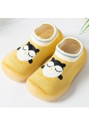 Newborn Baby Socks Shoes Boy Girl Dinosaur Baby First Walkers BeBe Cotton Comfort Soft Anti-Slip Prewalker Crib Infant Shoes