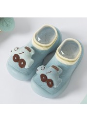 Newborn Baby Socks Shoes Boy Girl Dinosaur Baby First Walkers BeBe Cotton Comfort Soft Anti-Slip Prewalker Crib Infant Shoes