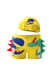 Children Swimming Trunks Cartoon Dinosaur Kids Swimwear For Boys Toddler Swimsuit Boy Shorts For Swimming Baby Bath Tub Set