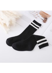 1-12 Years Teenage Kids Boys Toddlers Girls Socks Knee High Long Soft Cotton Baby Socks Stripped Children Socks School Clothes