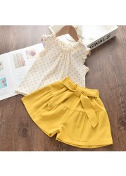 Kids Girls Clothing Sets Summer New Style Brand Baby Girls Clothes Short Sleeve T-shirt + Pant Dress 2pcs Children Clothing Suits