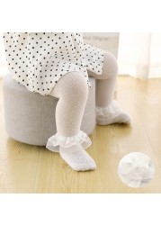 Baby Tights Infant Girl Newborn Kids Pantyhose Lace Bow Flower Tights Kids Stockings Summer Mesh Tights Toddler