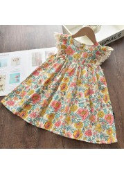 Keelorn Girls Dress Summer 2022 Kids Clothes Sleeveless Hollow Out Baby Princess Dresses For Baby Clothes Vestidos 2-7Y