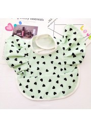 Waterproof Baby Food Eating Baby Bibs PU Cartoon Smock For Babies Feeding Clothes Sleeveless Bib With Pocket Newborn Baby Bib