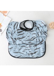 Waterproof Baby Food Eating Baby Bibs PU Cartoon Smock For Babies Feeding Clothes Sleeveless Bib With Pocket Newborn Baby Bib