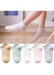 Soft Cotton Children Socks Cute Cartoon Casual Boys Socks Thin Mesh Summer 5pairs/lot Kids Socks Sport Baby Boy Socks 1-12 Years