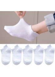 Soft Cotton Children Socks Cute Cartoon Casual Boys Socks Thin Mesh Summer 5pairs/lot Kids Socks Sport Baby Boy Socks 1-12 Years