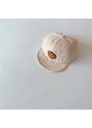 MILANCEL 2022 Spring New Kids Cap Embroidered Baseball Cap Smiley Boys and Girls Soft Brim Sunhat