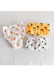 3pcs/lot Baby Training Pants 6 Layers Waterproof Reusable Cotton Infant Boy Pants Underwear Cloth Girls Diaper Diaper Panties