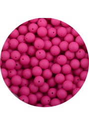 LOVKA 12mm 100pcs/lot Silicone Beads Food Grade Baby Teether Round Beads Baby Chewing Teething Beads Silicone Teether Diy