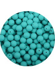 LOVKA 12mm 100pcs/lot Silicone Beads Food Grade Baby Teether Round Beads Baby Chewing Teething Beads Silicone Teether Diy