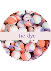 LOVKA 12mm 100pcs/lot Silicone Beads Food Grade Baby Teether Round Beads Baby Chewing Teething Beads Silicone Teether Diy