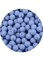 LOVKA 12mm 100pcs/lot Silicone Beads Food Grade Baby Teether Round Beads Baby Chewing Teething Beads Silicone Teether Diy