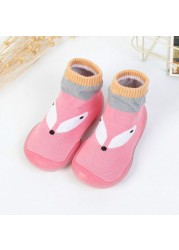 Baby shoes first baby shoes infant first walkers baby girl boy kids soft rubber sole baby shoes knit anti-slip socks