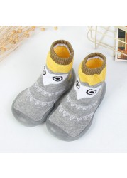 Baby shoes first baby shoes infant first walkers baby girl boy kids soft rubber sole baby shoes knit anti-slip socks