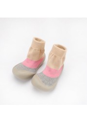 Baby shoes first baby shoes infant first walkers baby girl boy kids soft rubber sole baby shoes knit anti-slip socks