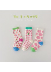 MILANCEL 2022 New Spring Kids Socks Cute Bear Girls Cotton Socks Casual Boys Socks Fashion Children Socks