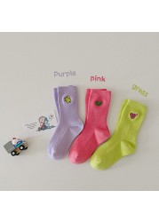 MILANCEL 2022 New Spring Kids Socks Cute Bear Girls Cotton Socks Casual Boys Socks Fashion Children Socks