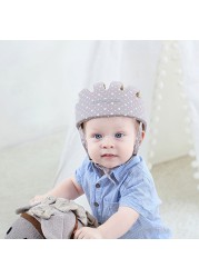 Baby Safety Protective Helmet Boys Girls Baby Hats Cotton Soft Mesh Adjustable Head Protection Children Walking Caps