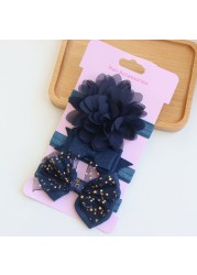 3pcs/10pcs Flower Bowknot Headbands Baby Girls Fashion Lovely Hair Band New Style Infant Children Girl Headwear Gift Accessories