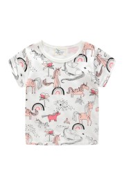 Boys Summer Clothes Children T-shirt Dinosaur Printing Kids Striped Embroidery Tops Boy Cotton T-Shirts Baby Cartoon Tee Clothes