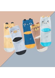 5 pairs soft cotton children socks cute cartoon print kids socks newborn baby boy socks casual girls boys socks 1 to 12 years