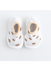 Cute Baby Anti-Slip Frist Walkers Cartoon Newborn Baby Girls Boys Anti-Slip Socks Slippers Boots Shoes Suitable for Baby Toddler