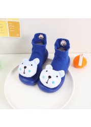 Cute Baby Anti-Slip Frist Walkers Cartoon Newborn Baby Girls Boys Anti-Slip Socks Slippers Boots Shoes Suitable for Baby Toddler