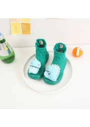 Cute Baby Anti-Slip Frist Walkers Cartoon Newborn Baby Girls Boys Anti-Slip Socks Slippers Boots Shoes Suitable for Baby Toddler