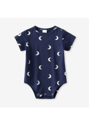 infant baby boy girl romper spring summer newborn cute printed jumpsuit casual short sleeve baby boy outfits clothes