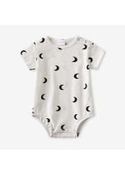 infant baby boy girl romper spring summer newborn cute printed jumpsuit casual short sleeve baby boy outfits clothes