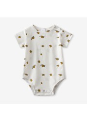 infant baby boy girl romper spring summer newborn cute printed jumpsuit casual short sleeve baby boy outfits clothes